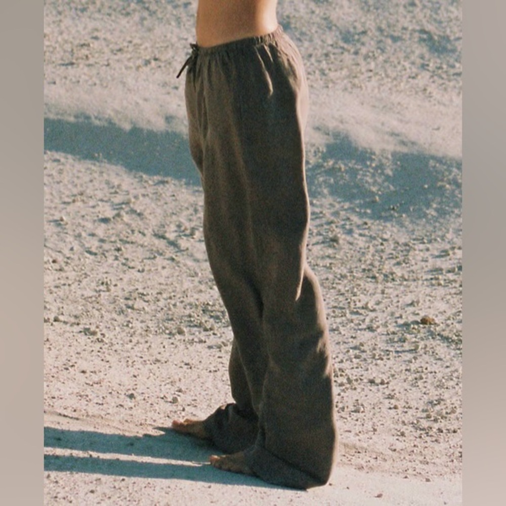Djerf Linen Pants Brown